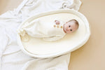 Little Joy Co. White Newborn Bamboo Gown Ultra Soft With Button Accent - Everetts Place Boutique - 