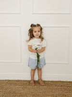 Mebie Baby White Pointelle Tee - 