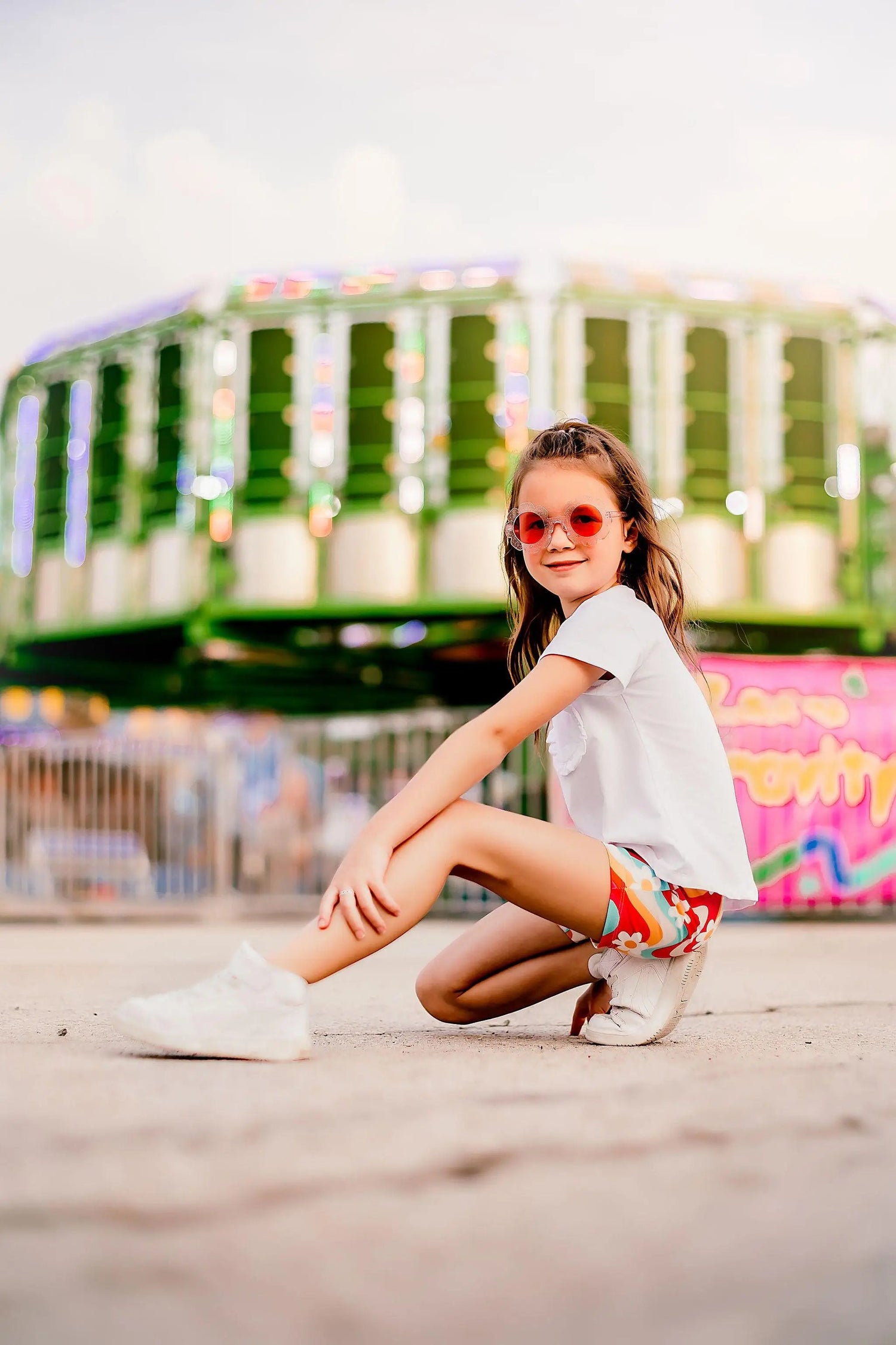 Mila & Rose ® White Ruffle Pocket Tee - 
