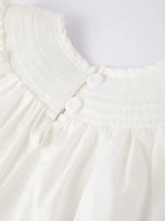 Rylee Faith Designs White Smocked Church Christ Bishop Christening Dress for Girls - Everetts Place Boutique - 