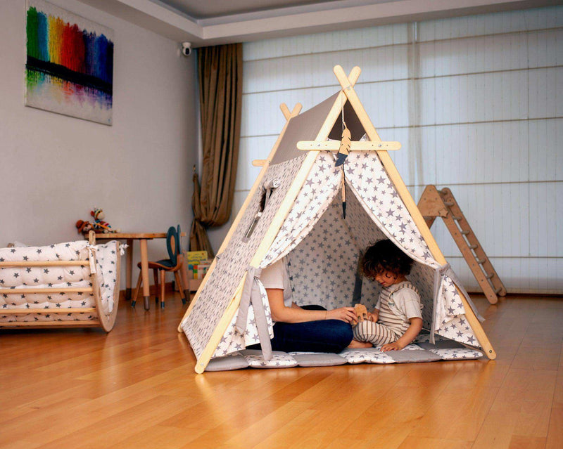 White Stars Play Tent and Play Mat - Everetts Place: Online Boutique - Furniture