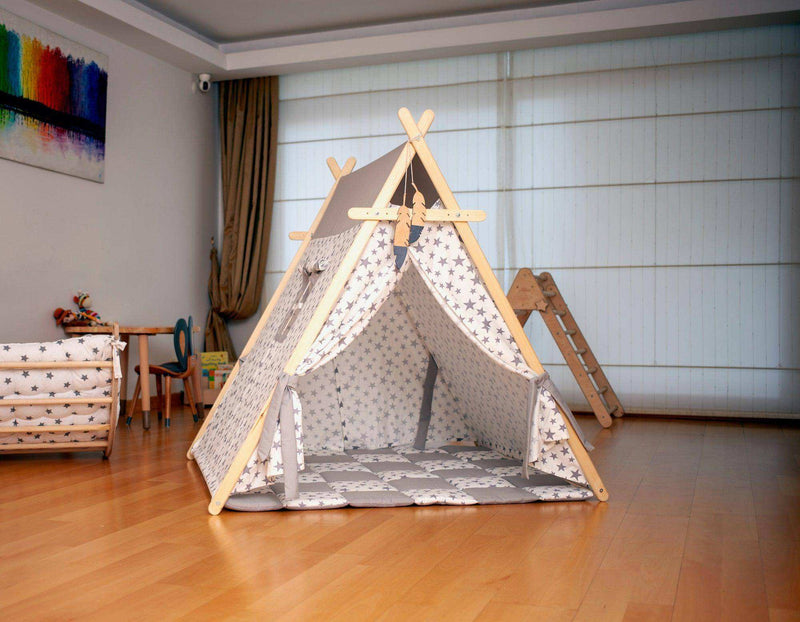 White Stars Play Tent and Play Mat - Everetts Place: Online Boutique - Furniture