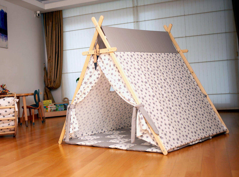 White Stars Play Tent and Play Mat - Everetts Place: Online Boutique - Furniture