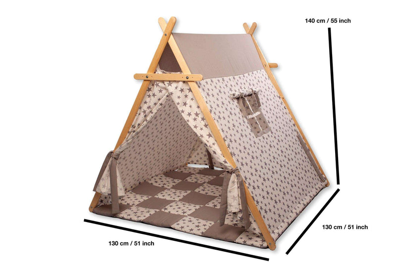 White Stars Play Tent and Play Mat - Everetts Place: Online Boutique - Furniture