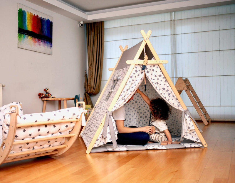 White Stars Play Tent and Play Mat - Everetts Place: Online Boutique - Furniture