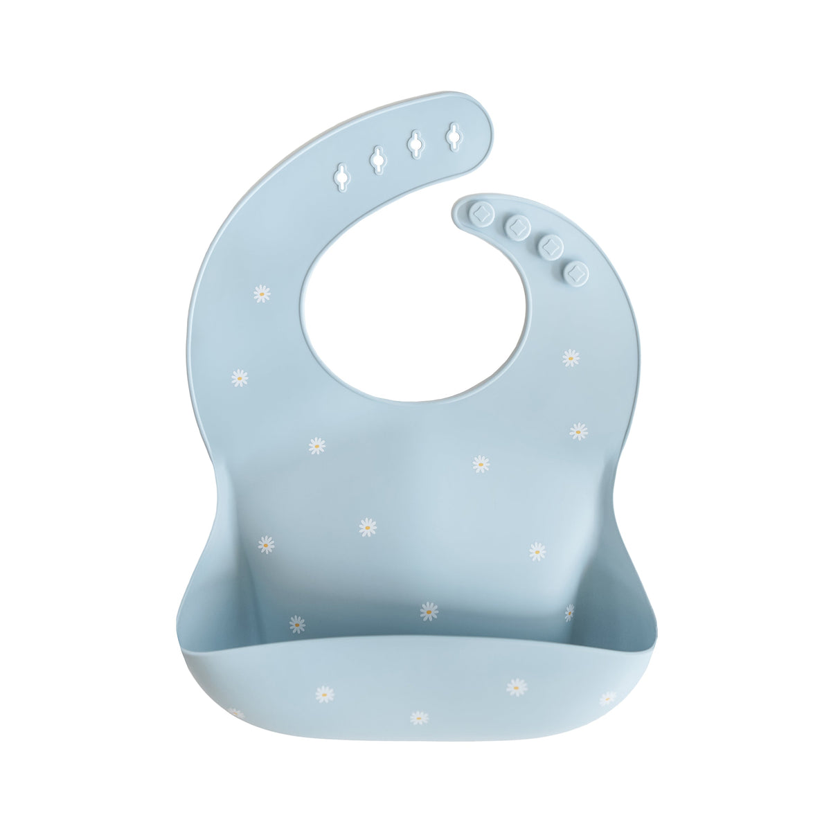 Silicone Baby Bib, Polka Dot Print by Mushie