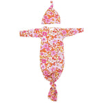 Three Little Tots Wild Child Knotted Newborn Baby Gown - 