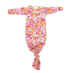 Three Little Tots Wild Child Knotted Newborn Baby Gown - 