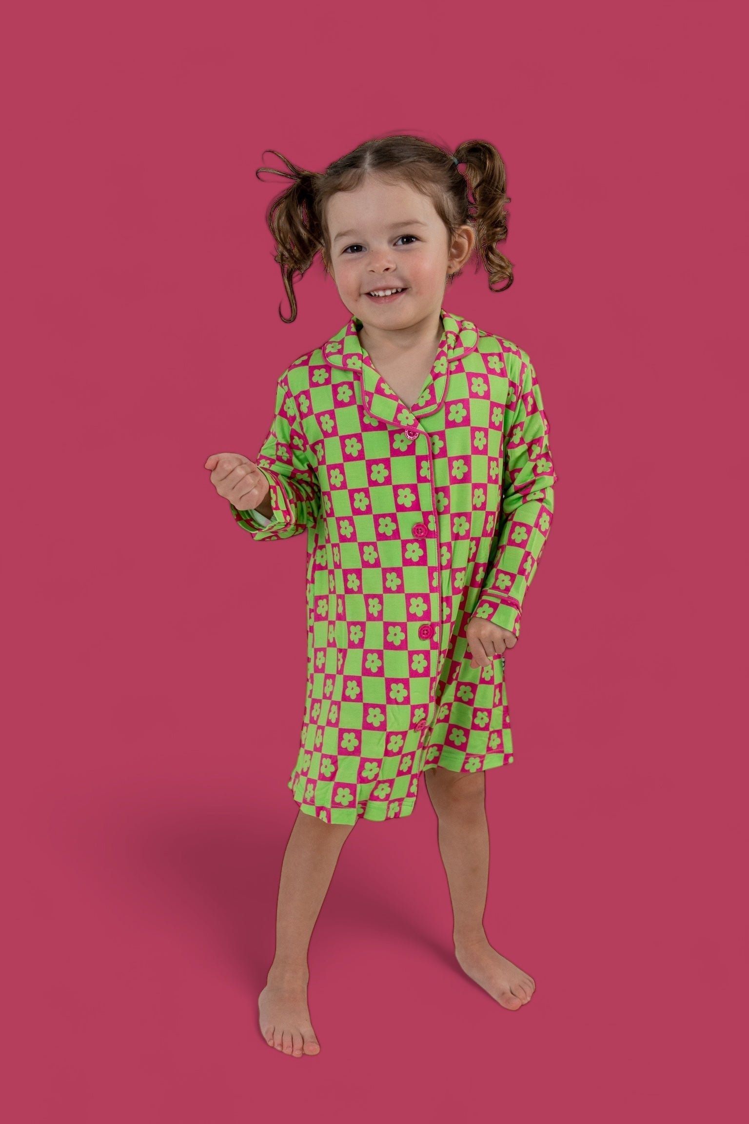 DREAM BIG LITTLE CO WILD DAISY CHECKERS GIRL'S DREAM GOWNEveretts Place
