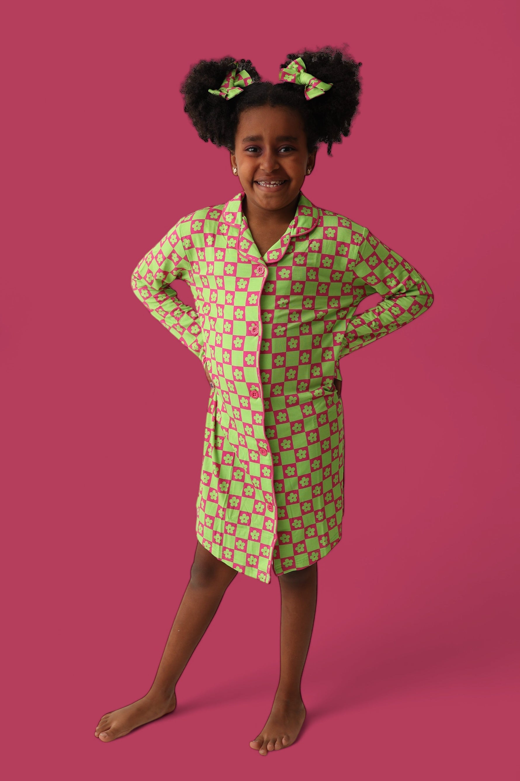 DREAM BIG LITTLE CO WILD DAISY CHECKERS GIRL'S DREAM GOWNEveretts Place