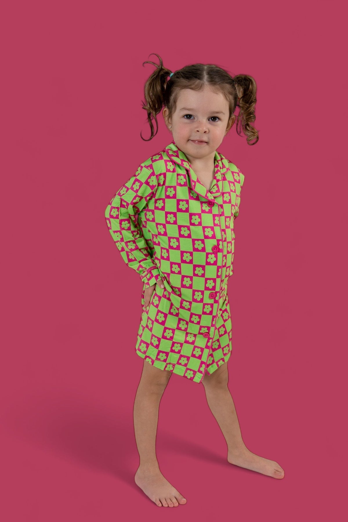 DREAM BIG LITTLE CO WILD DAISY CHECKERS GIRL'S DREAM GOWNEveretts Place