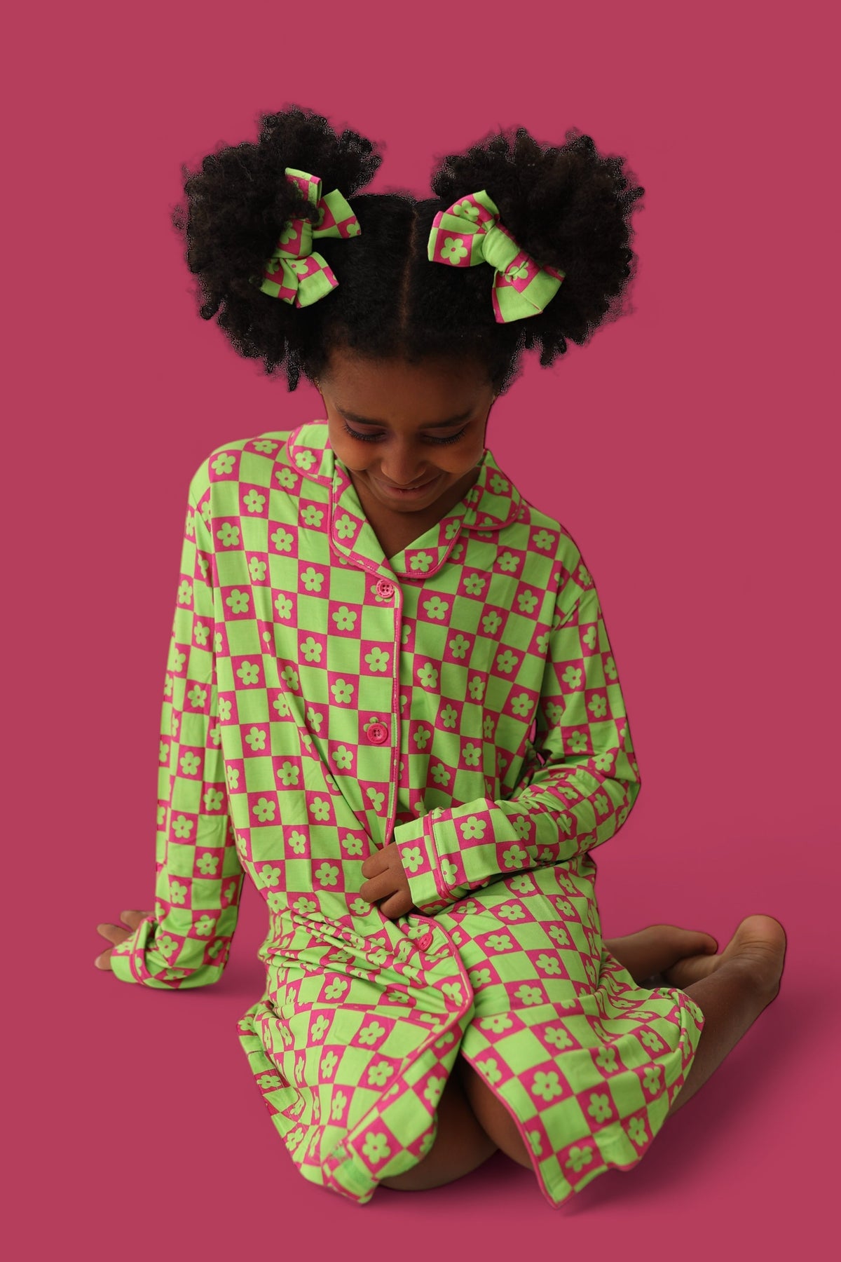 DREAM BIG LITTLE CO WILD DAISY CHECKERS GIRL'S DREAM GOWNEveretts Place