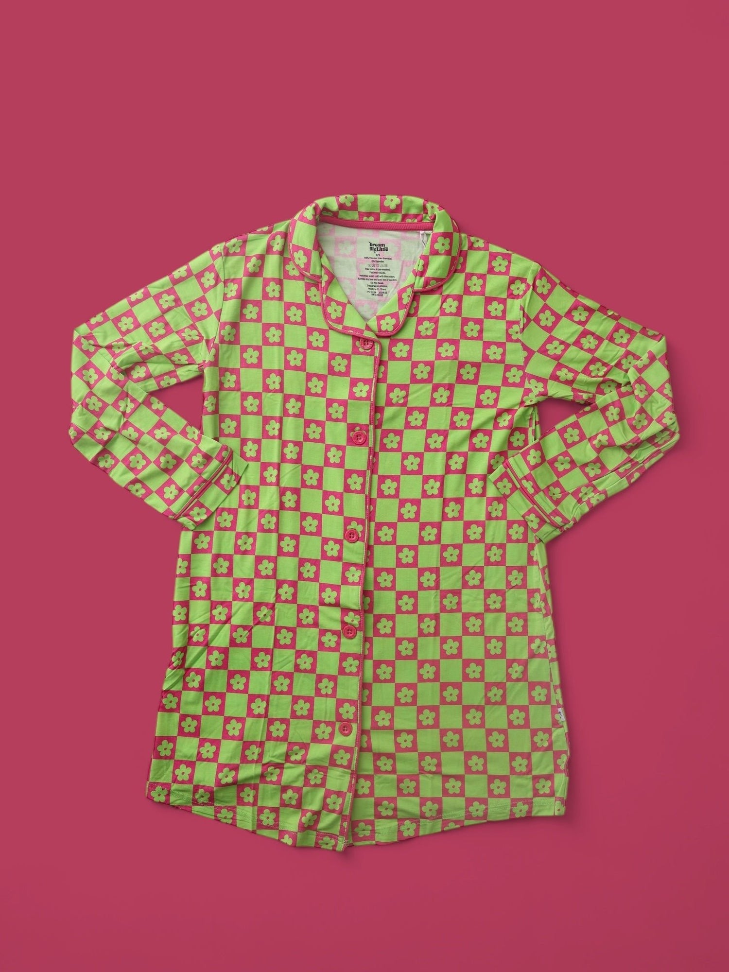 DREAM BIG LITTLE CO WILD DAISY CHECKERS GIRL'S DREAM GOWNEveretts Place