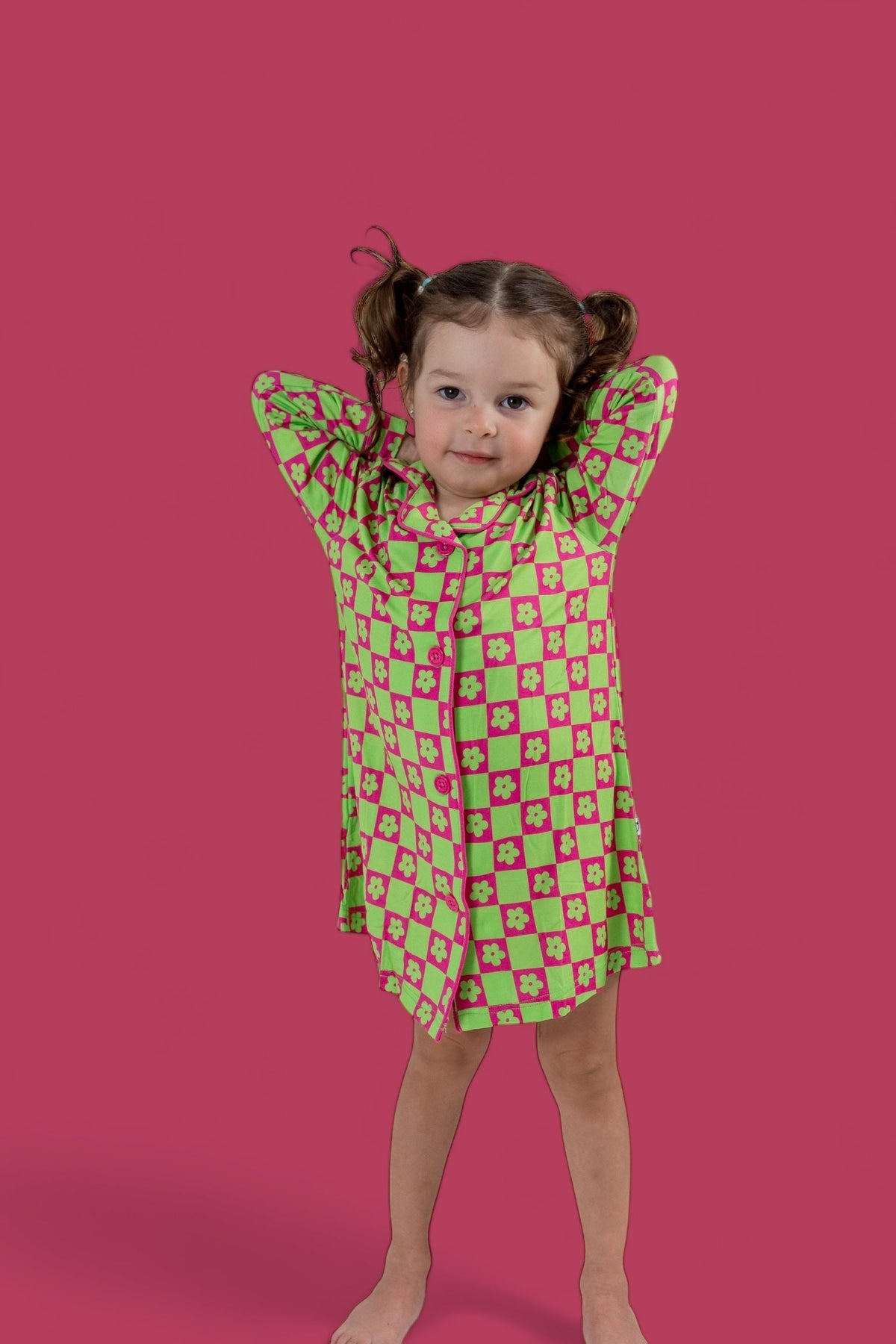 DREAM BIG LITTLE CO WILD DAISY CHECKERS GIRL'S DREAM GOWNEveretts Place