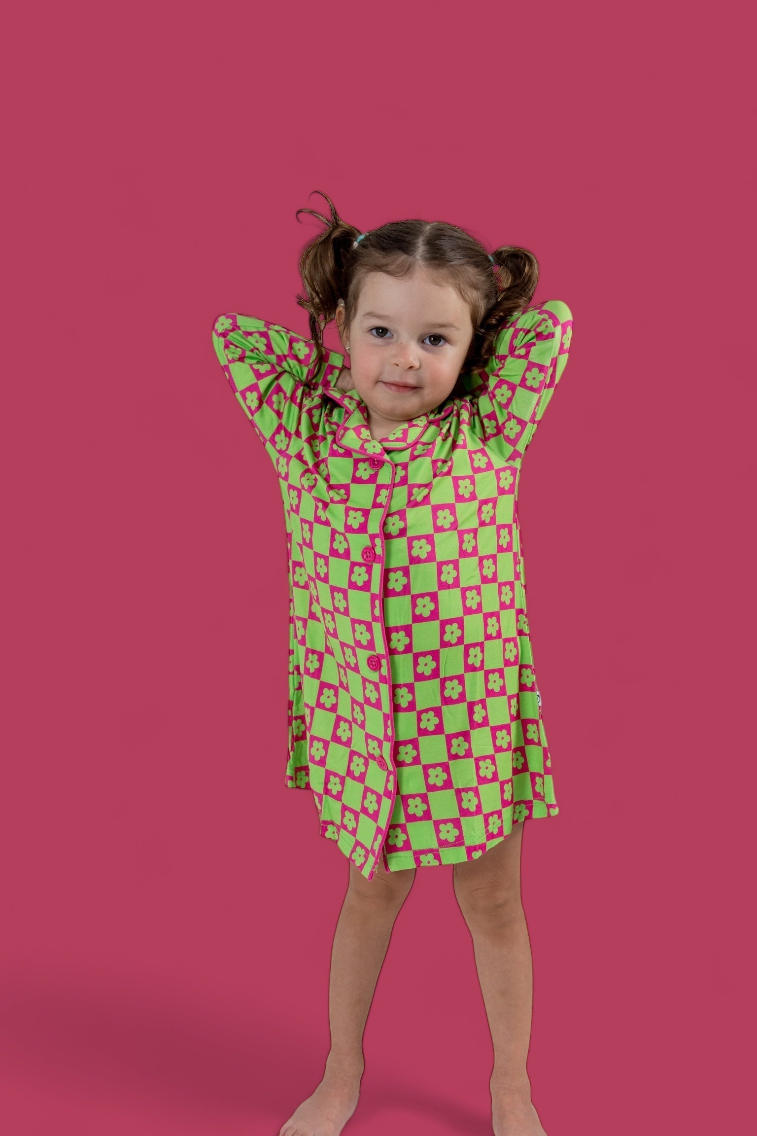 DREAM BIG LITTLE CO WILD DAISY CHECKERS GIRL'S DREAM GOWNEveretts Place