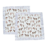Newcastle Classics Wild Horse Bamboo Muslin Security Baby Blankie - 