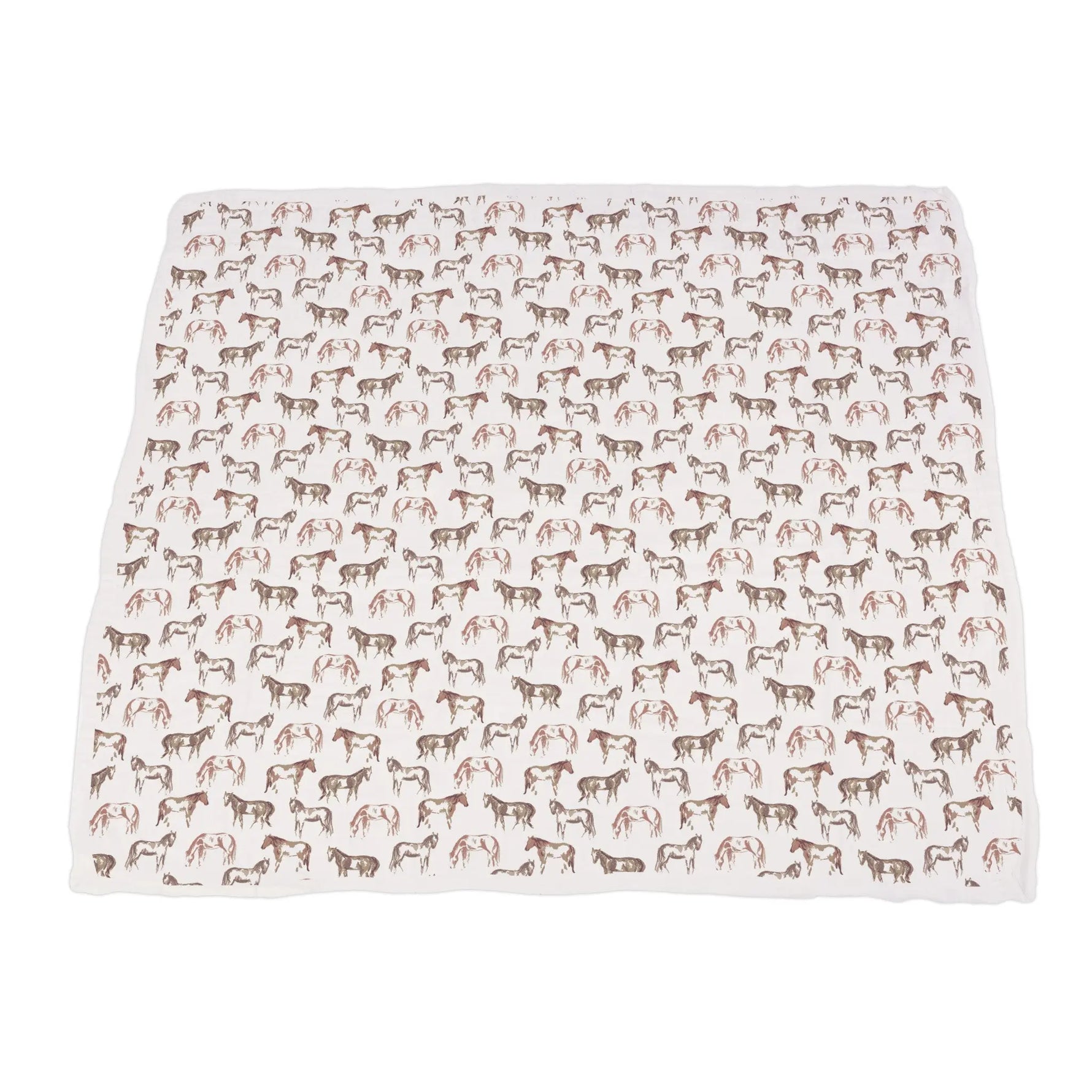 Newcastle Classics Wild Horses Bamboo Kids Blanket with 100 Percent Muslin Softness for Cozy Comfort - Home & Garden > Linens & Bedding > Bedding > Blankets Bamboo Newcastle Blanket