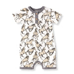 Tesa Babe Wild Horses Bamboo Short RomperEveretts Place