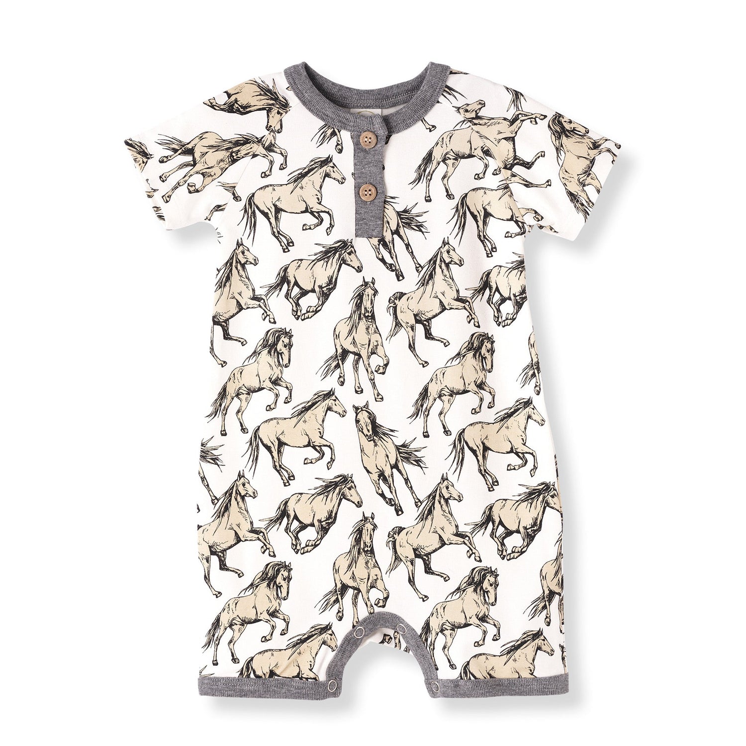 Tesa Babe Wild Horses Bamboo Short RomperEveretts Place
