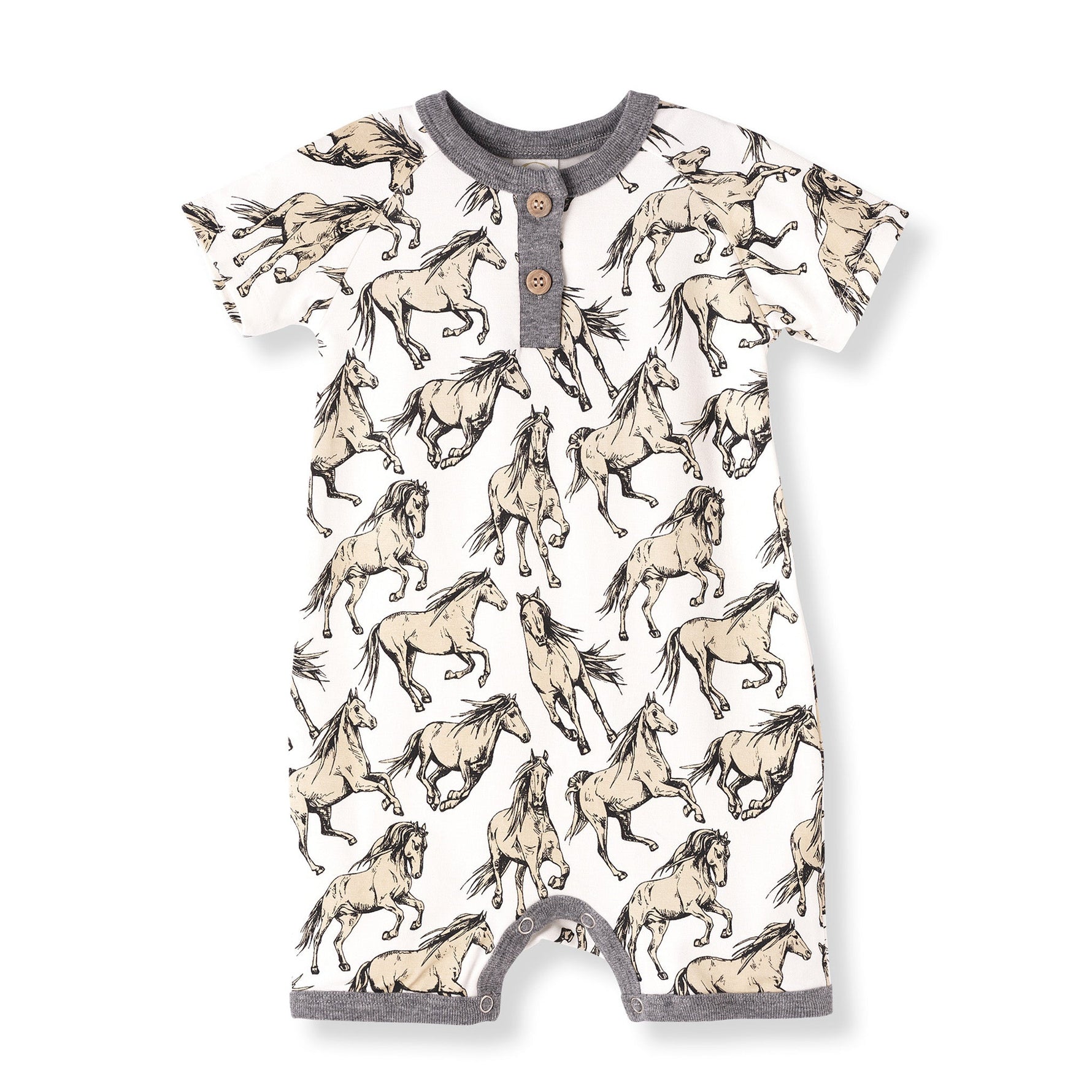 Tesa Babe Wild Horses Bamboo Short RomperEveretts Place