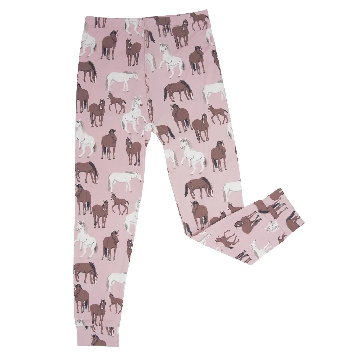 Sweet Bamboo Wild Horses Big Kid Pajama Set - 