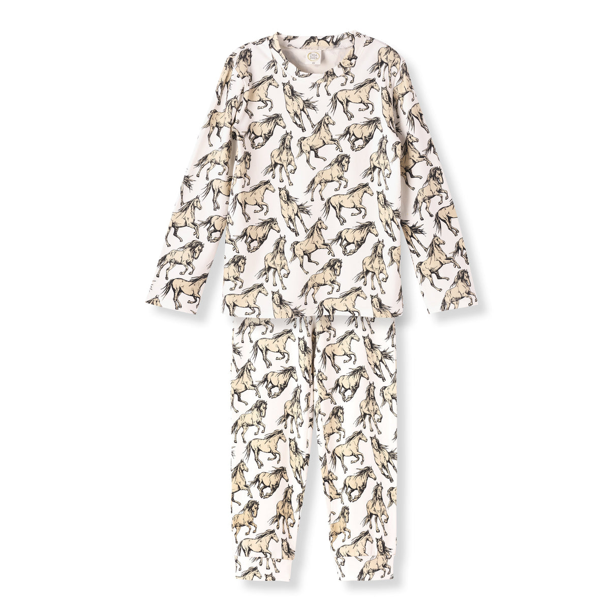 Tesa Babe Wild Horses Kids Bamboo Pajama SetEveretts Place