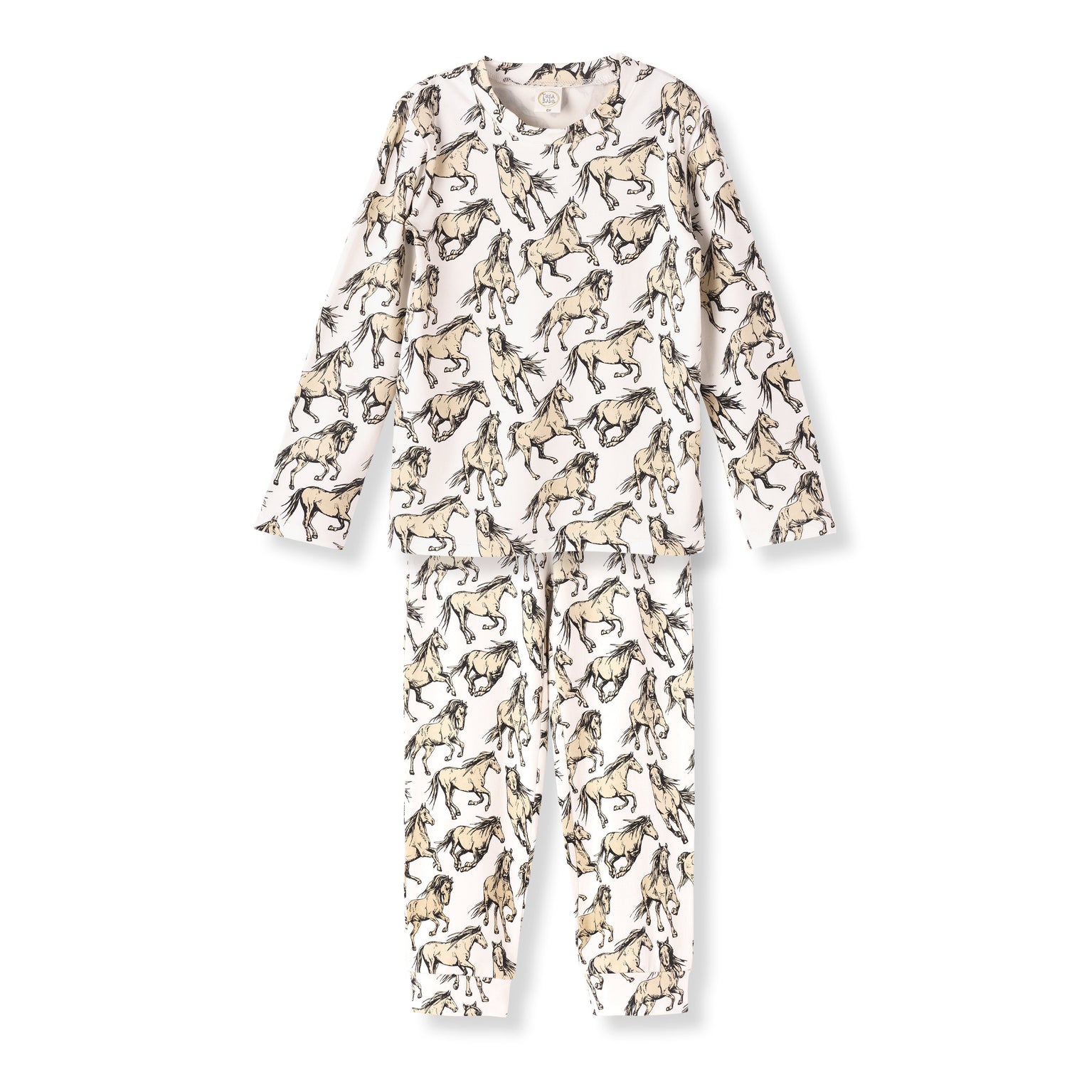 Tesa Babe Wild Horses Kids Bamboo Pajama SetEveretts Place