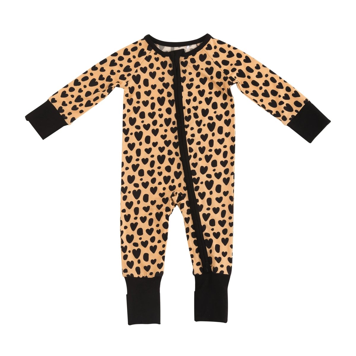 Dreamlet Wild Love Convertible Zip Footies for Babies 12 to 18M - Everetts Place Boutique - 