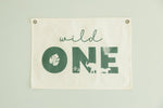 Little Joy Co. Wild One First Birthday Canvas Banner Jungle Theme Decor - Everetts Place Boutique - 
