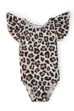 Mila & Rose ® Wild One S/S Flutter Sleeve Leotard - 