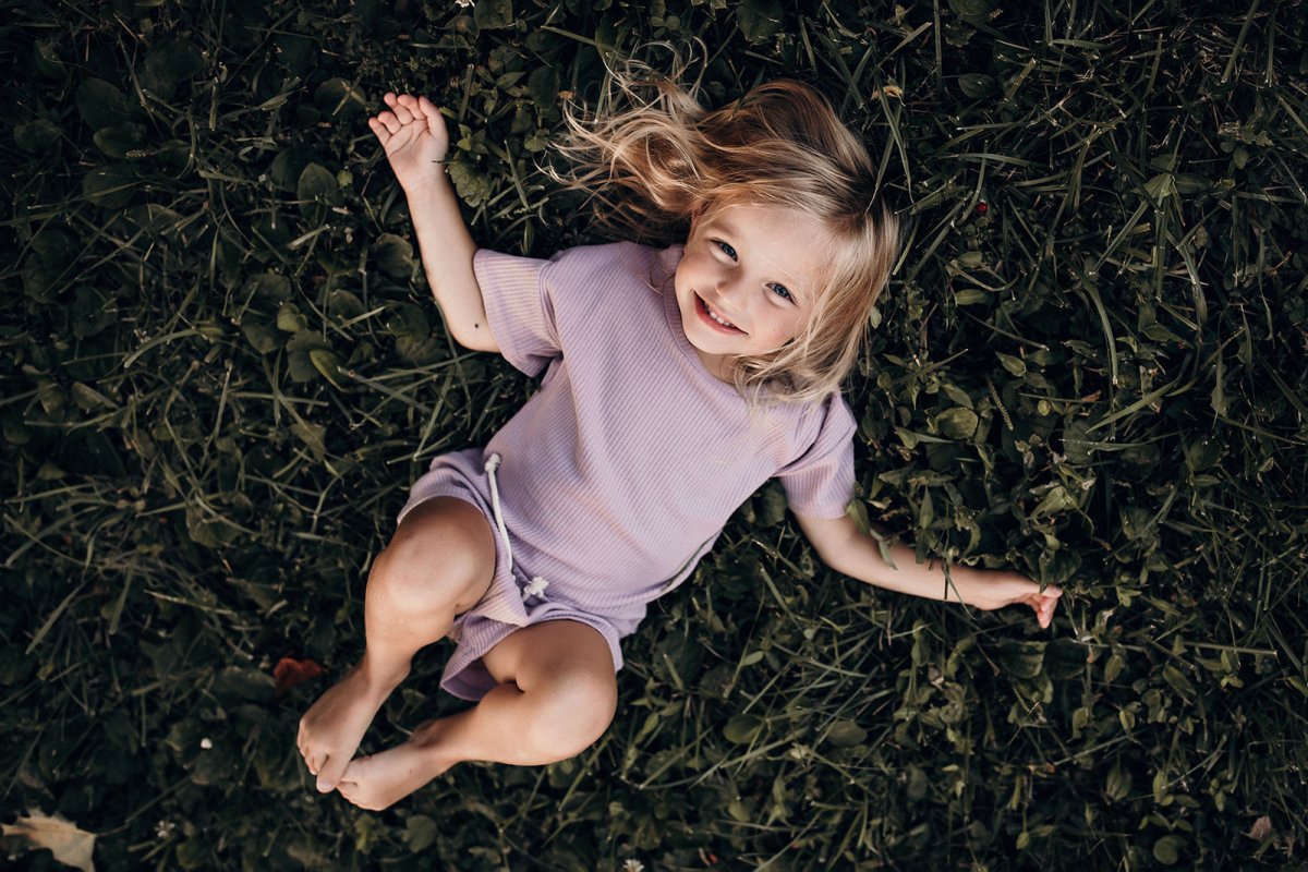 Three Little Tots Wild Orchid Waffle Set - 