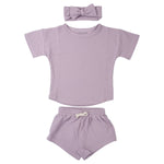 Three Little Tots Wild Orchid Waffle Set - 