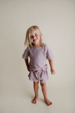 Three Little Tots Wild Orchid Waffle Set - 