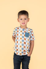 DREAM BIG LITTLE CO WILD WEST CHECKERS DREAM POCKET TEEEveretts Place