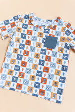 DREAM BIG LITTLE CO WILD WEST CHECKERS DREAM POCKET TEEEveretts Place
