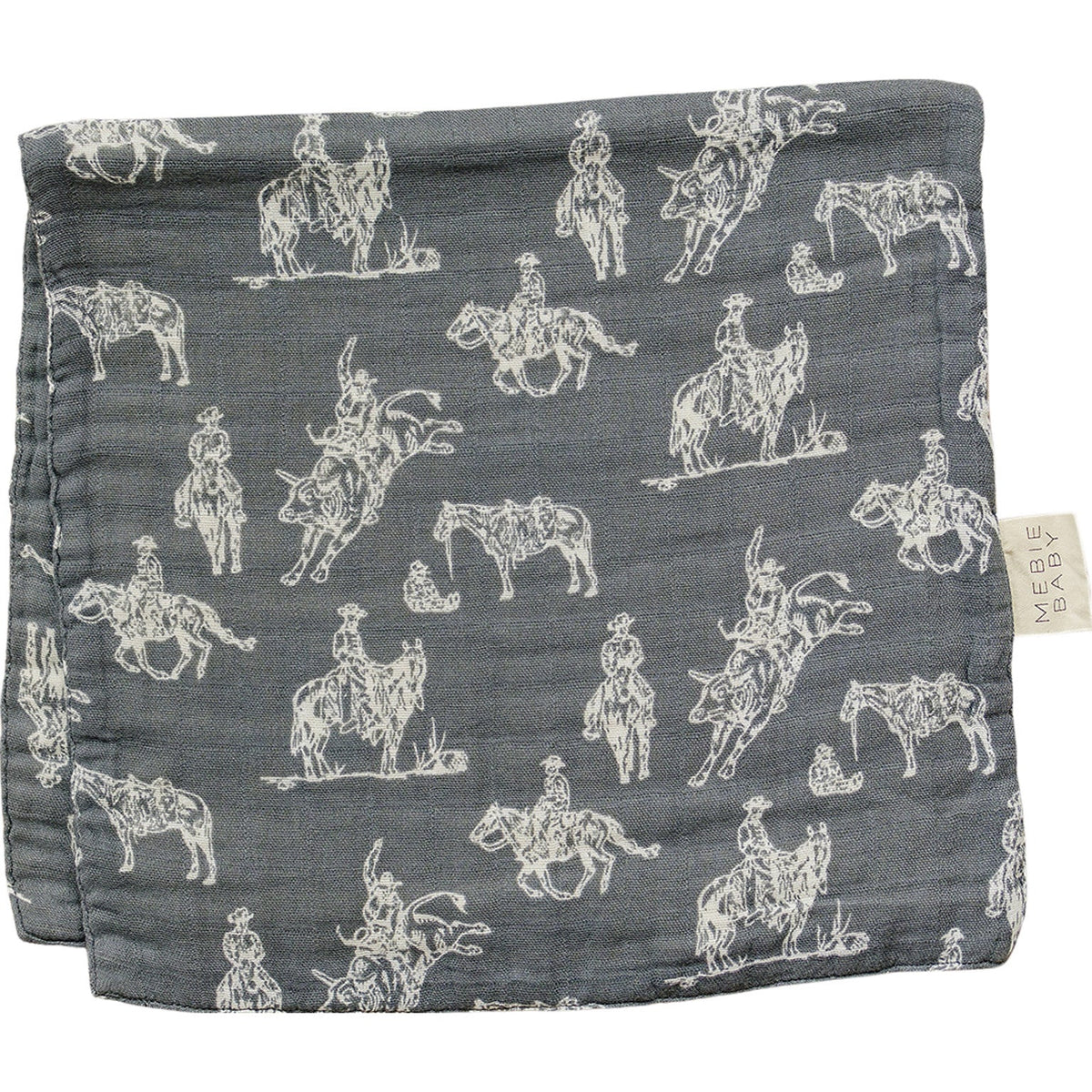 Mebie Baby Wild West Muslin Burp Cloth for Baby Soft Absorbent Accessory Mebie Baby - 