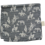 Mebie Baby Wild West Muslin Burp Cloth for Baby Soft Absorbent Accessory Mebie Baby - 