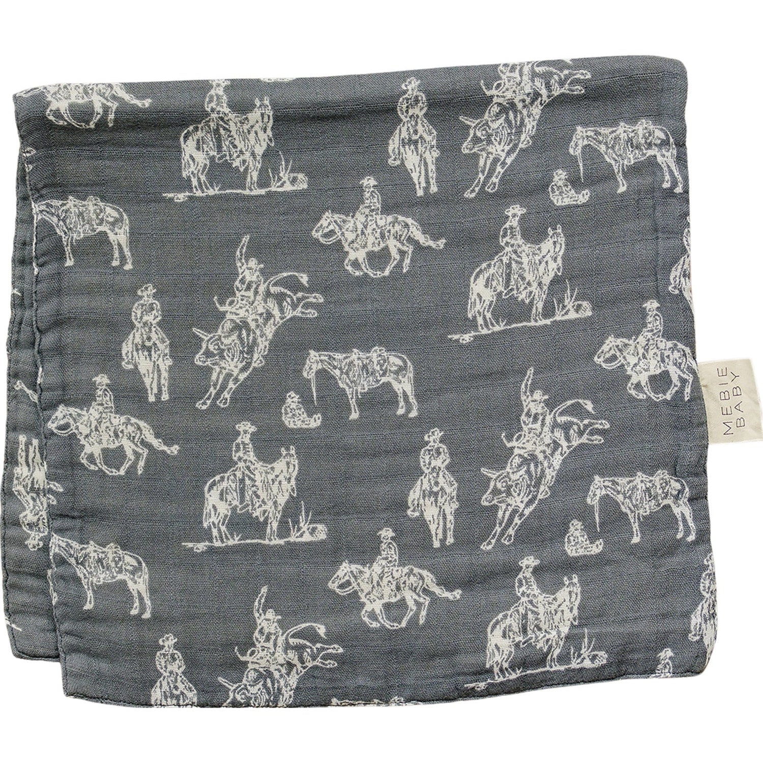 Mebie Baby Wild West Muslin Burp Cloth for Baby Soft Absorbent Accessory Mebie Baby - 
