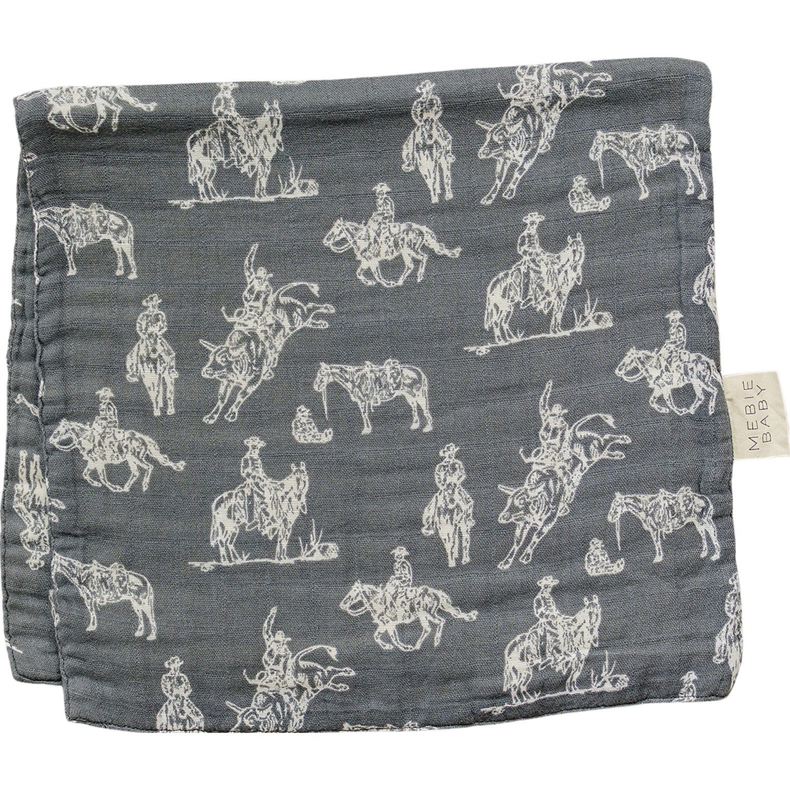Mebie Baby Wild West Muslin Burp Cloth for Baby Soft Absorbent Accessory Mebie Baby - 