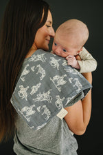 Mebie Baby Wild West Muslin Burp Cloth for Baby Soft Absorbent Accessory Mebie Baby - 