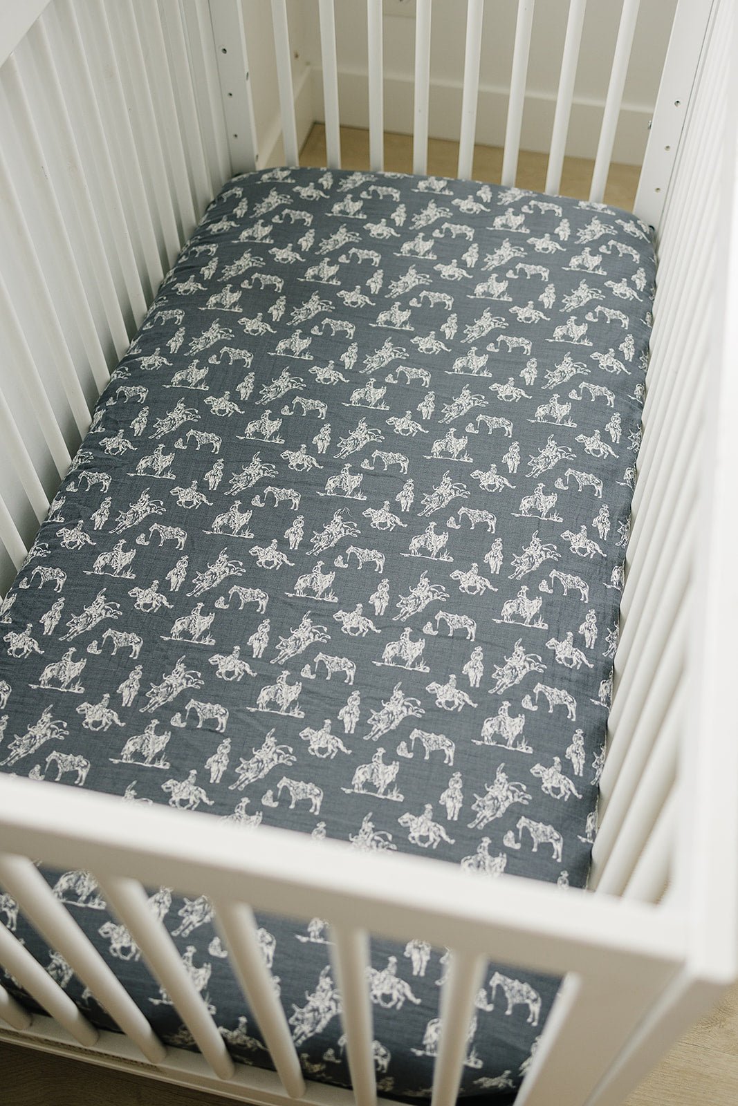 Mebie Baby Wild West Muslin Crib Sheet - 