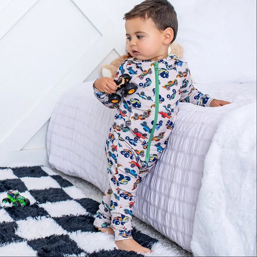 Wild Wheels Relaxed Fit Jogger - Sleeve, Baby & Toddler Clothing, Child, Nightwear, Overall | Everetts Place