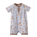Tesa Babe Wild Wrangler/Blue Western Bamboo Shorty Romper for BoysEveretts Place