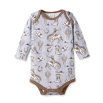Tesa Babe Wild Wrangler/Blue Western Cowboy Bamboo Baby Boy Bodysuit - 