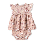 Tesa Babe Wild Wrangler/Pink Bamboo Cowgirl Western Skirted Bodysuit - 