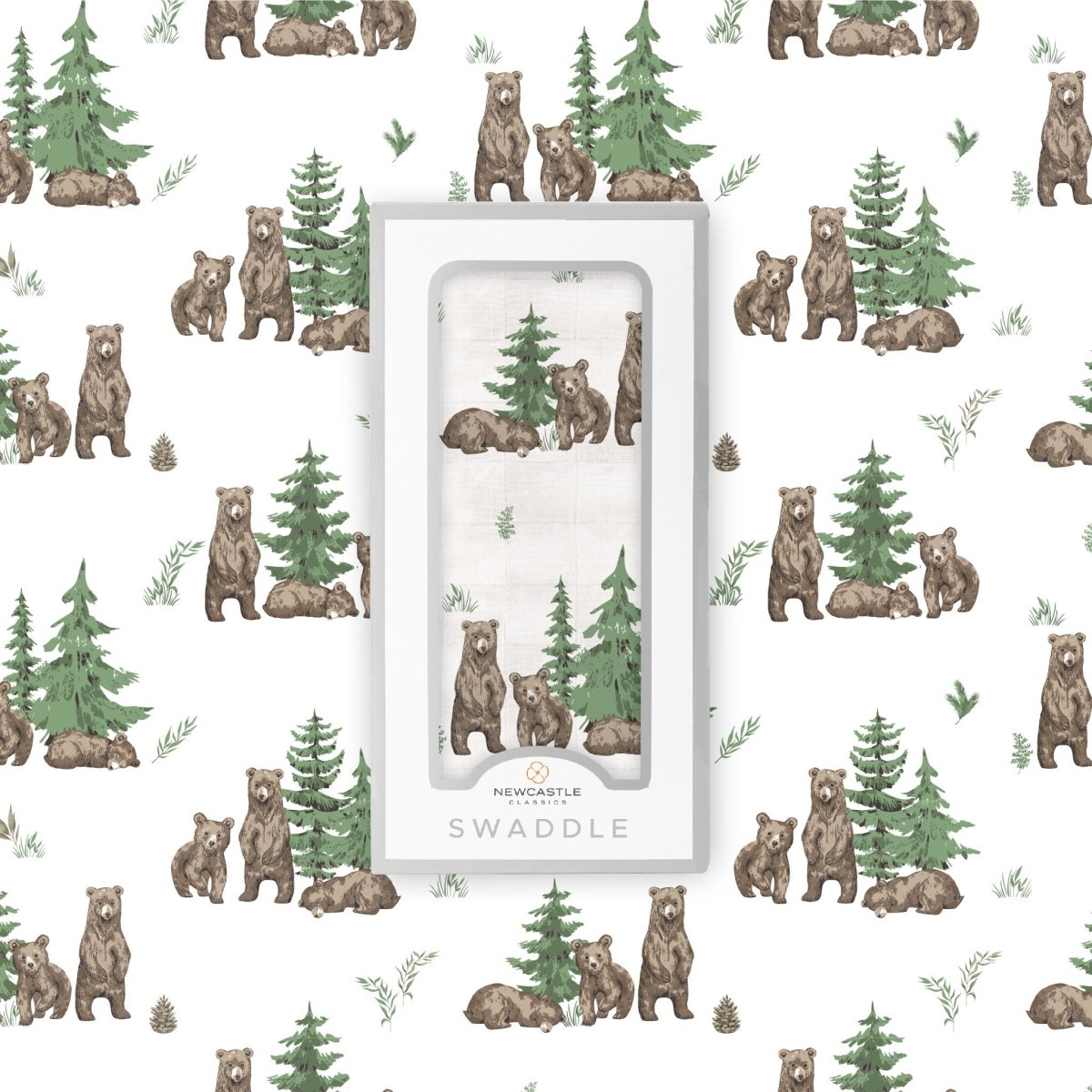 Newcastle Classics Wilderness Bear Bamboo Swaddle - 