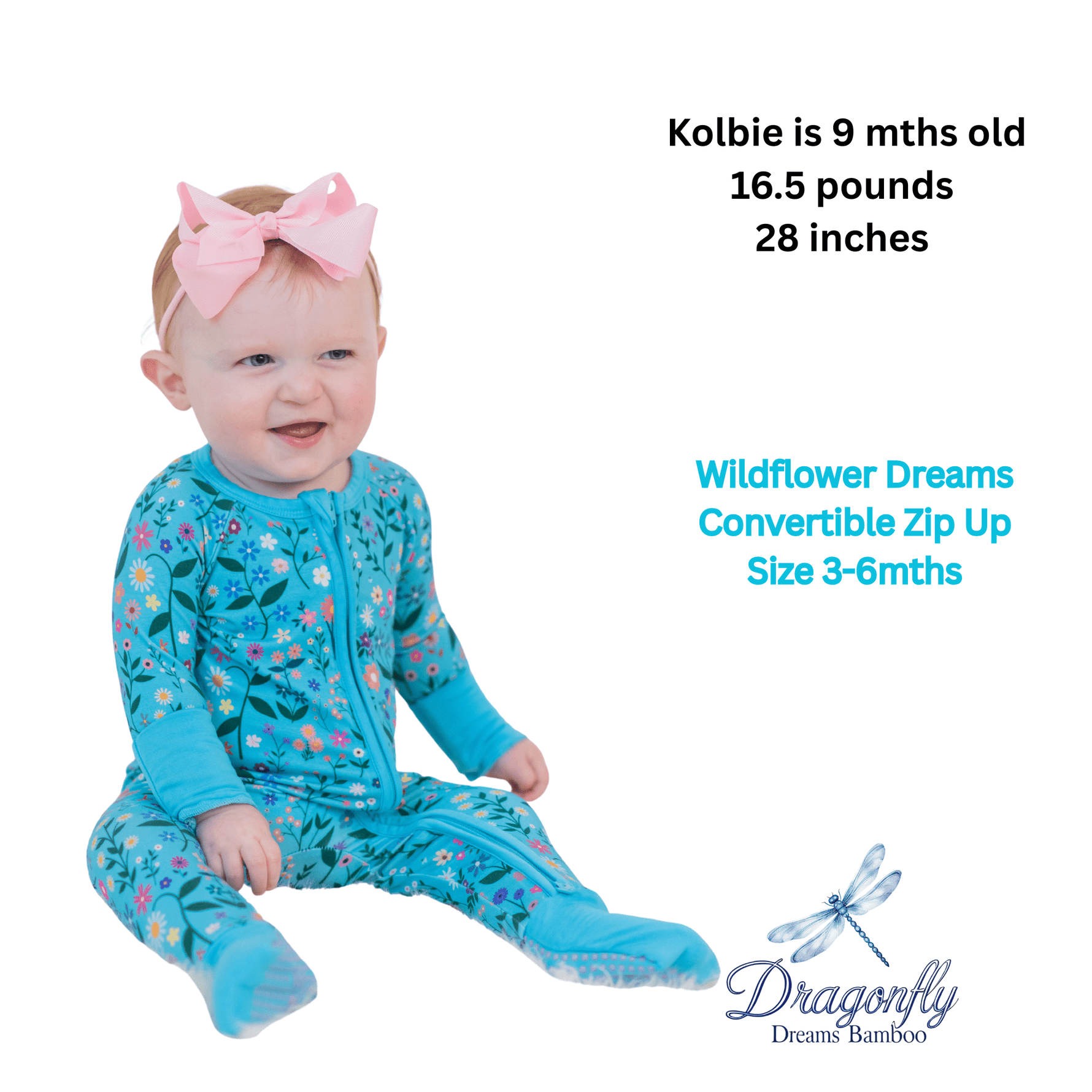 Dragonfly Dreams Bamboo Wildflower Dreams Convertible Zip - Up
