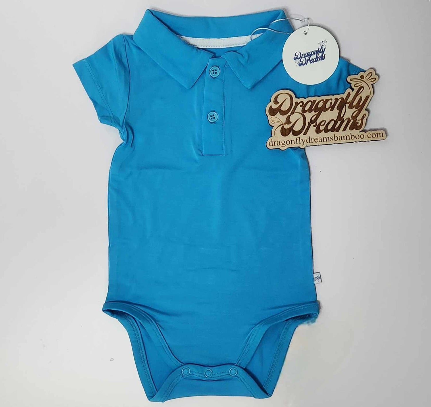 Dragonfly Dreams Bamboo Wildflower Dreams Coordinating Polo Bodysuit