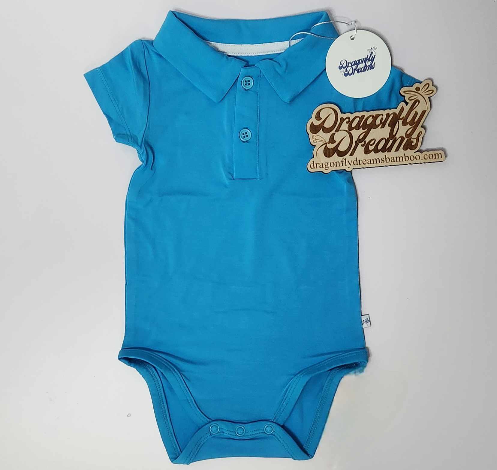 Dragonfly Dreams Bamboo Wildflower Dreams Coordinating Polo Bodysuit