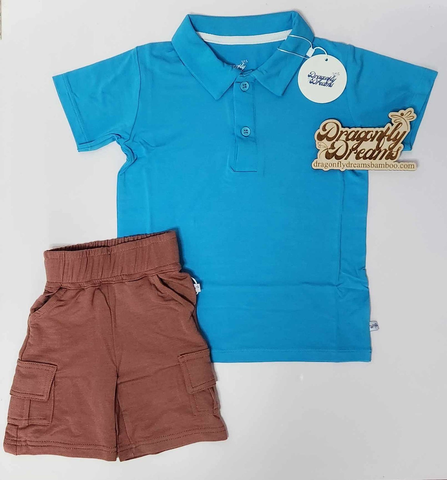 Dragonfly Dreams Bamboo Wildflower Dreams Coordinating Polo Shirt